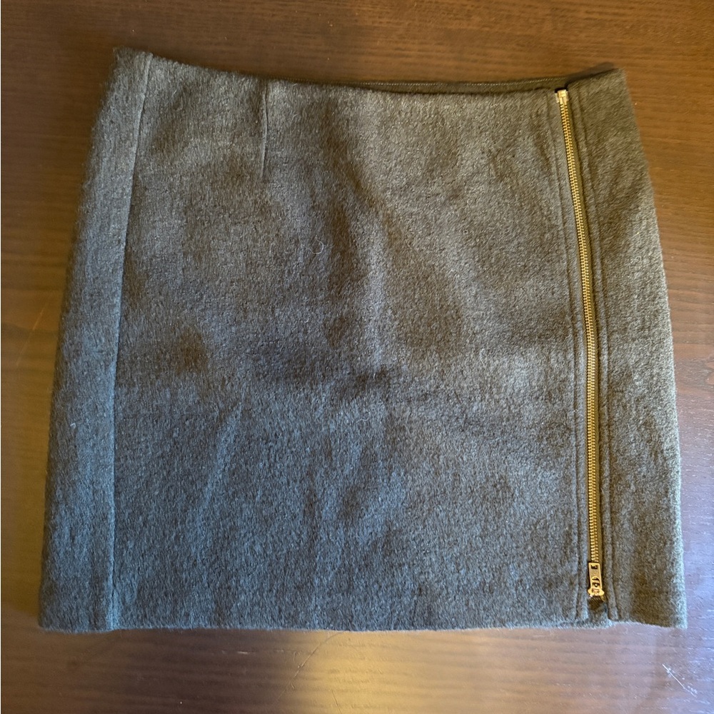 Brooklyn Industries Gray Green Pencil Skirt with Zipper